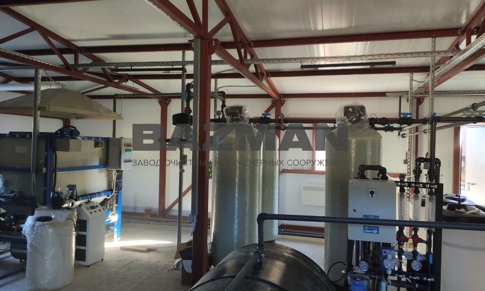 Очистные сооружения фильтрата полигона ТБО производительность 20 м3/сутки г. Гомель респ. Беларусь